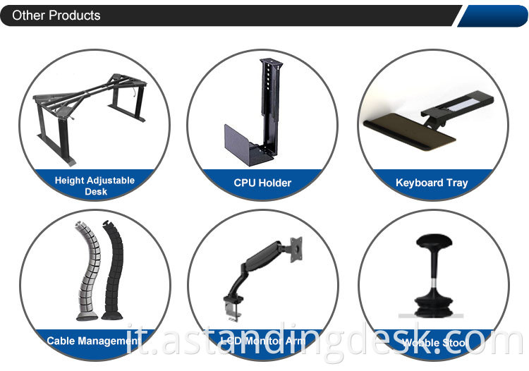 ALTENZA DI VENDITA DELL'ASSEGNA DI FACTORIA COMPUTER ERGONOMIC REGOLABILE SOTTO UN TASSOTURA DESK